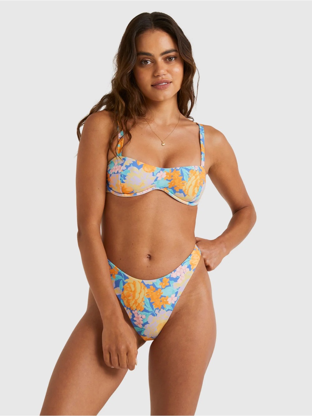 NWT BILLABONG Last Summer Olivia Underwire Top + Skimpy Hike Pant Bikini Bottom